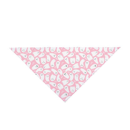 Pink Ghosts Halloween Dog Bandana