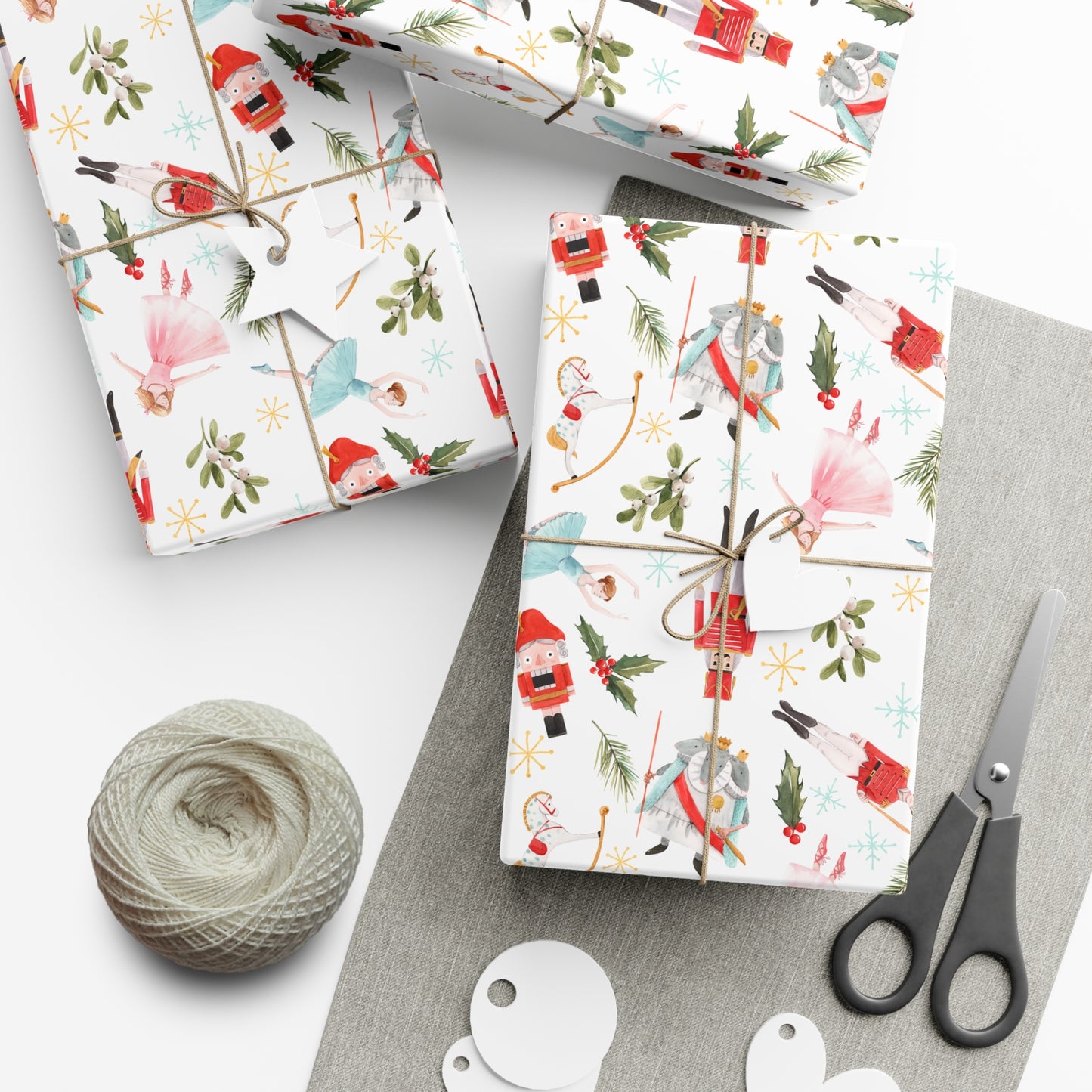 Watercolor Nutcracker Christmas Wrapping Paper