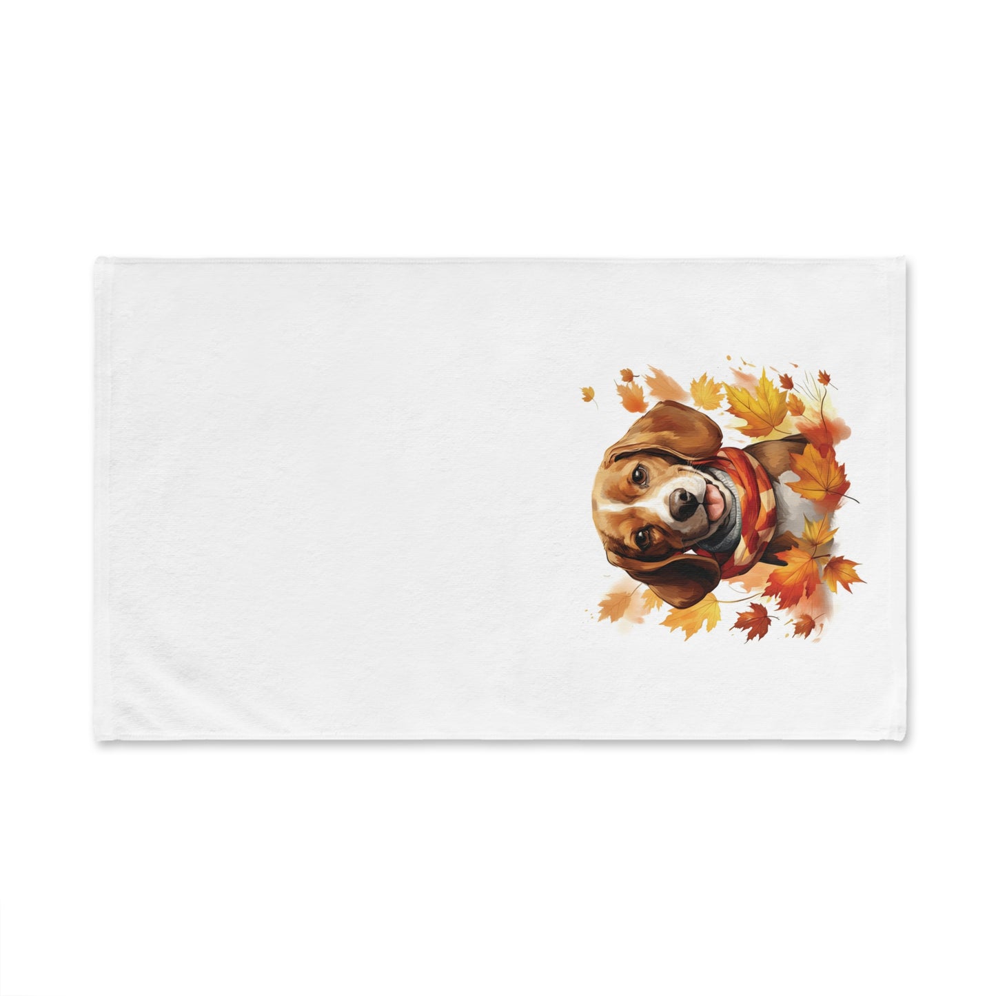 Beagle Fall Hand Towel