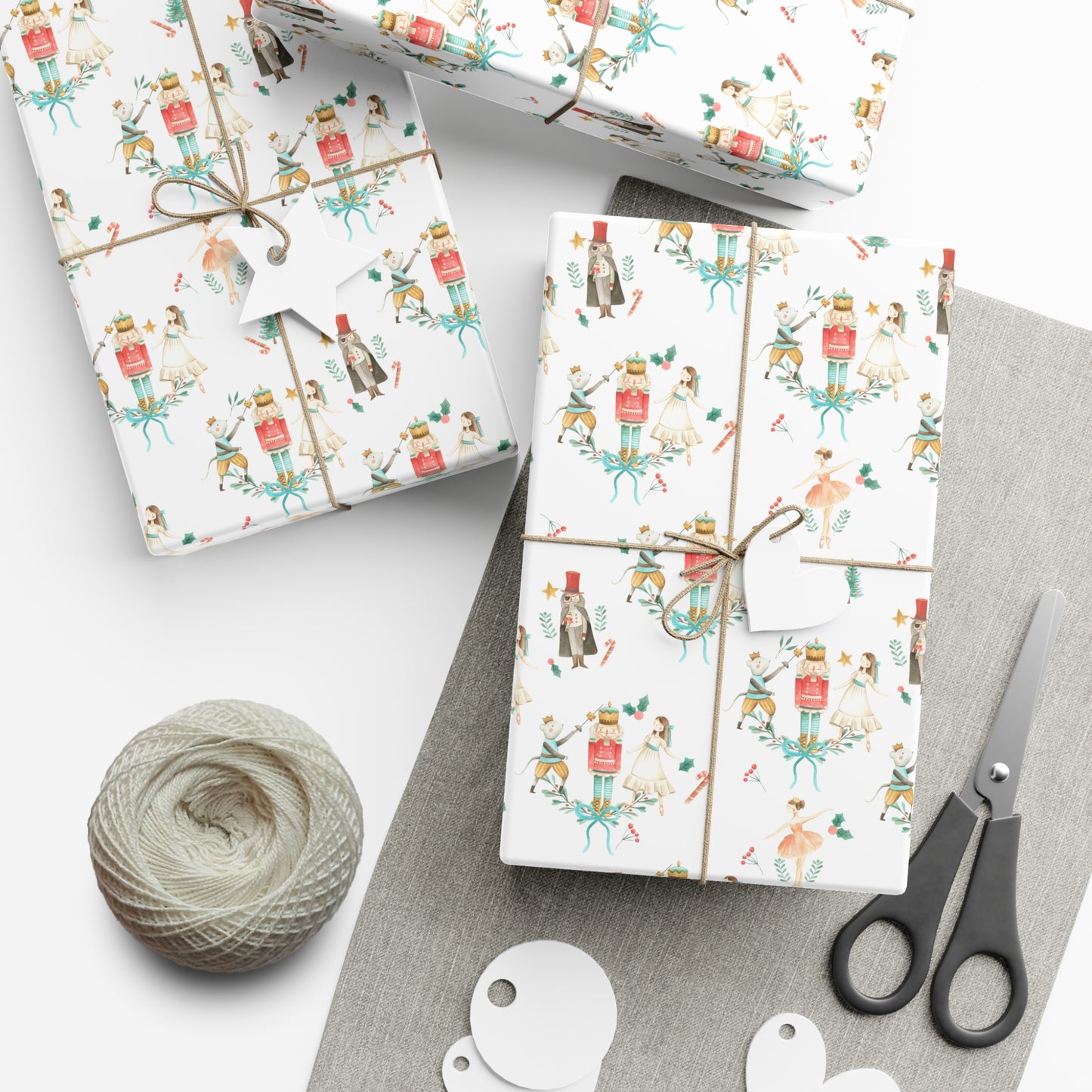 Watercolor Nutcracker Christmas Wrapping Paper