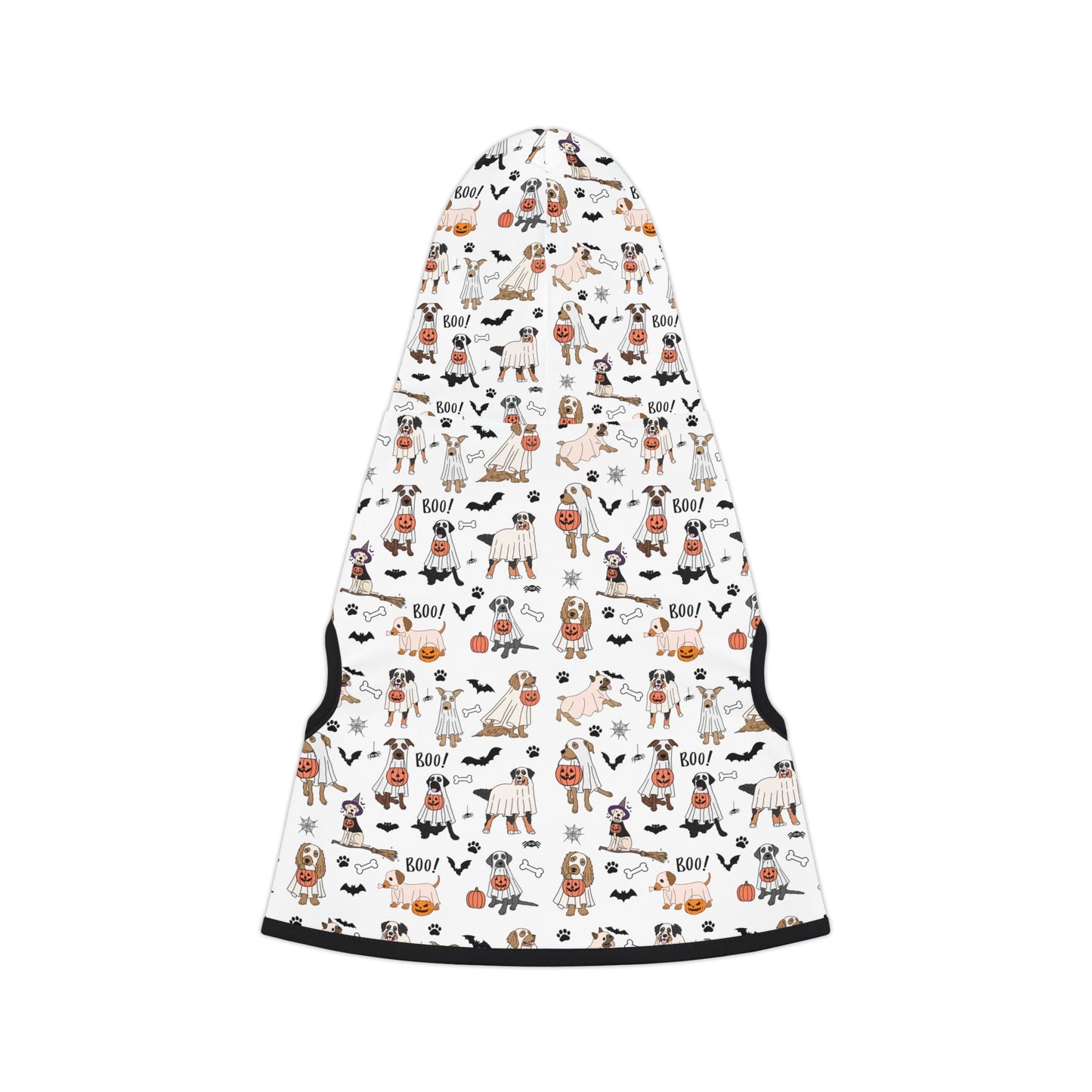 Halloween Dog Hoodie, Spooky Dogs Halloween Pattern, Costume Dog Hoodie, Halloween Costume for Dogs