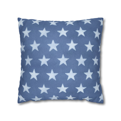 Faded Rustic Style Stars Patriotic Pillow Cover, Pairs Well W/ Our Rustic Red Striped Pillow Cover, Farmhouse Summer Decor