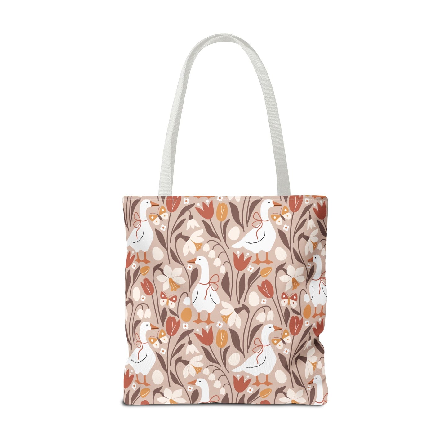 Autumn Goose Meadow Fall Harvest Tote Bag, Reusable Shopping Bag, Golden Farm Market Tote, Autumn Floral Market Tote
