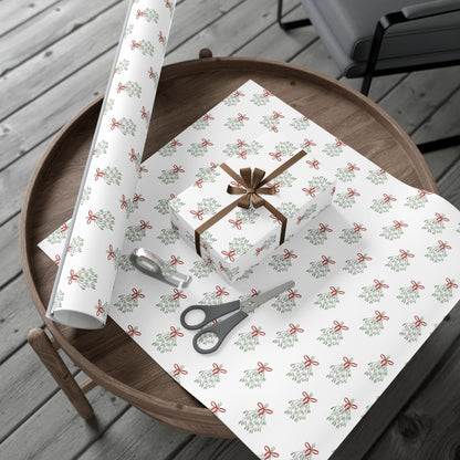 Christmas Mistletoe Wrapping Paper