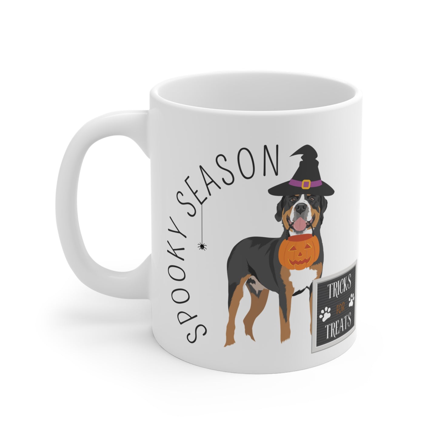 Greater Swiss Mountain Dog Mug Spooky Halloween Mug