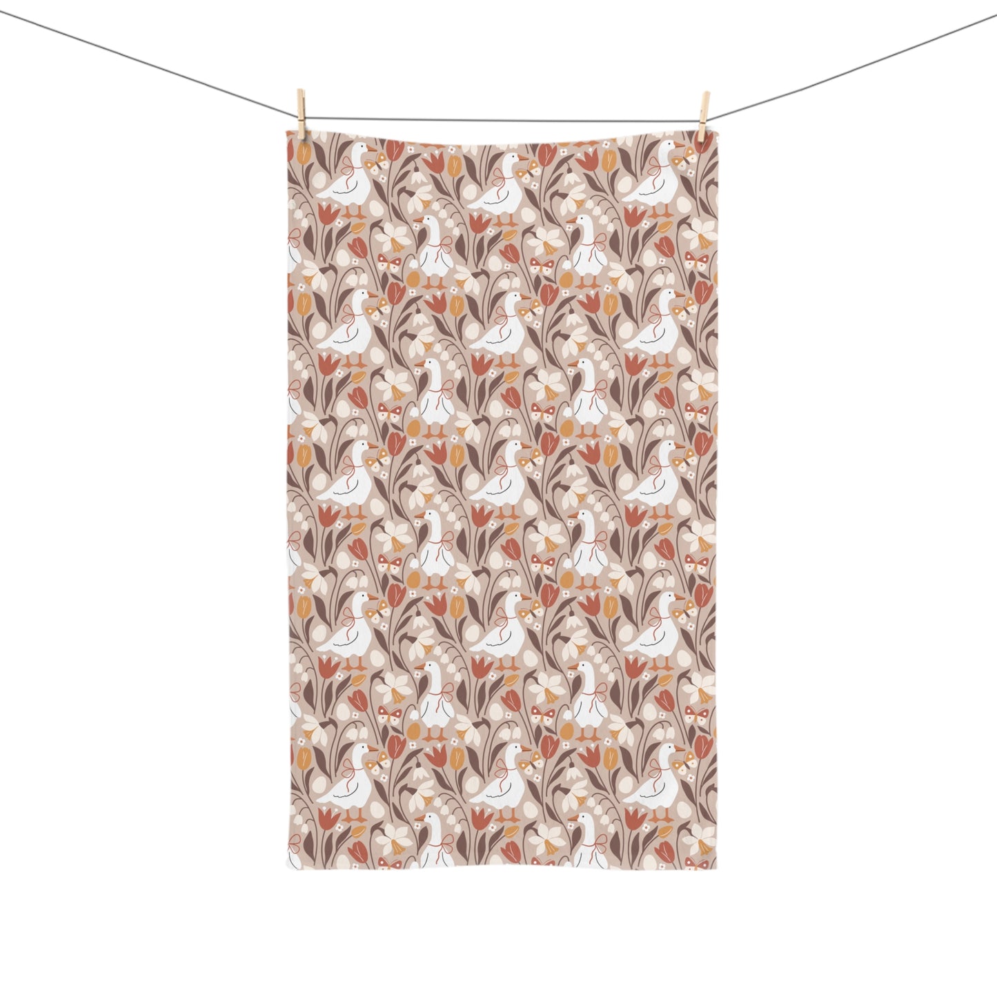 Autumn Geese Fall Hand Towel