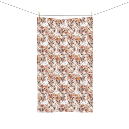 Autumn Geese Fall Hand Towel
