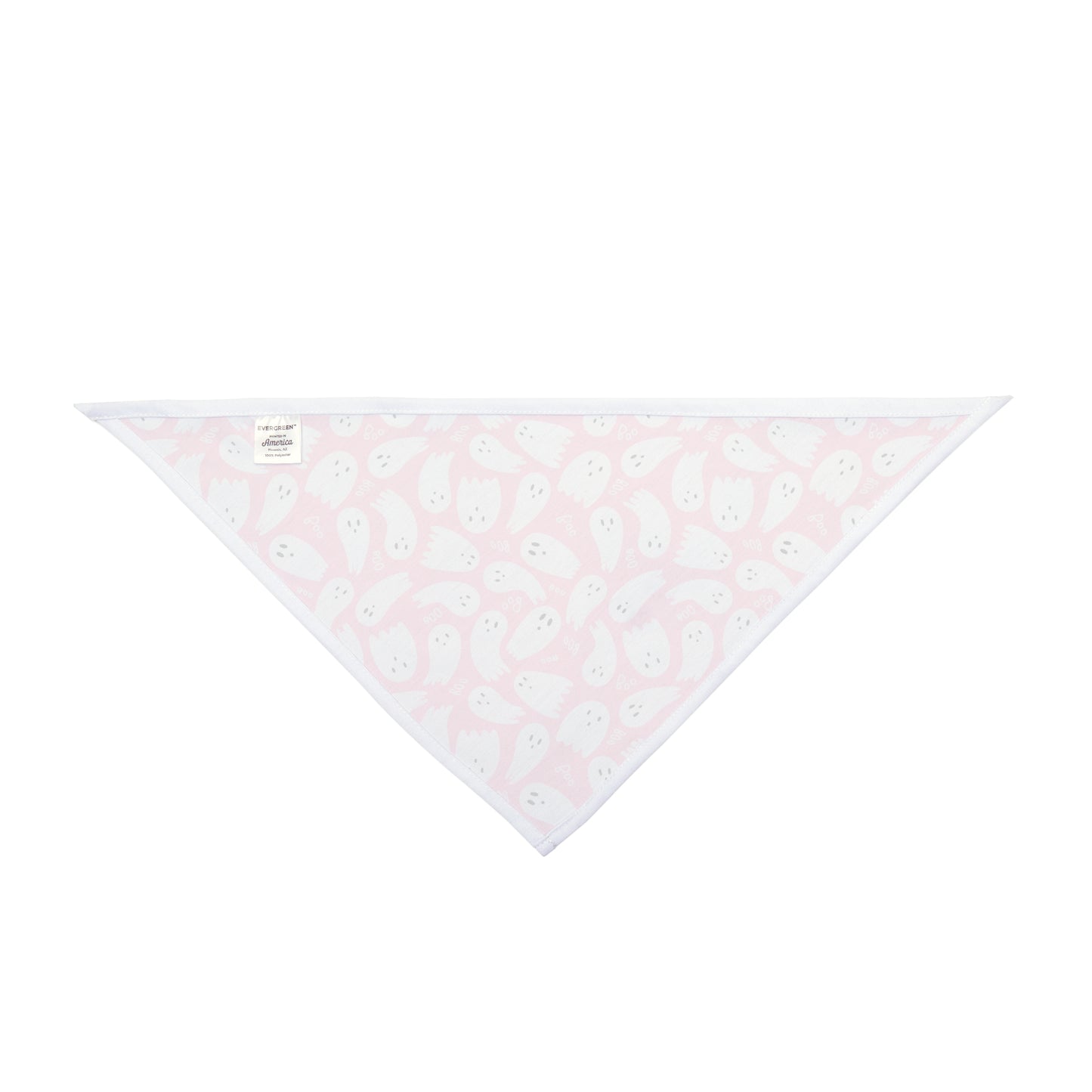 Pink Ghosts Halloween Dog Bandana