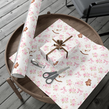 Happy Birthday Baby/Toddler Girl Wrapping Paper