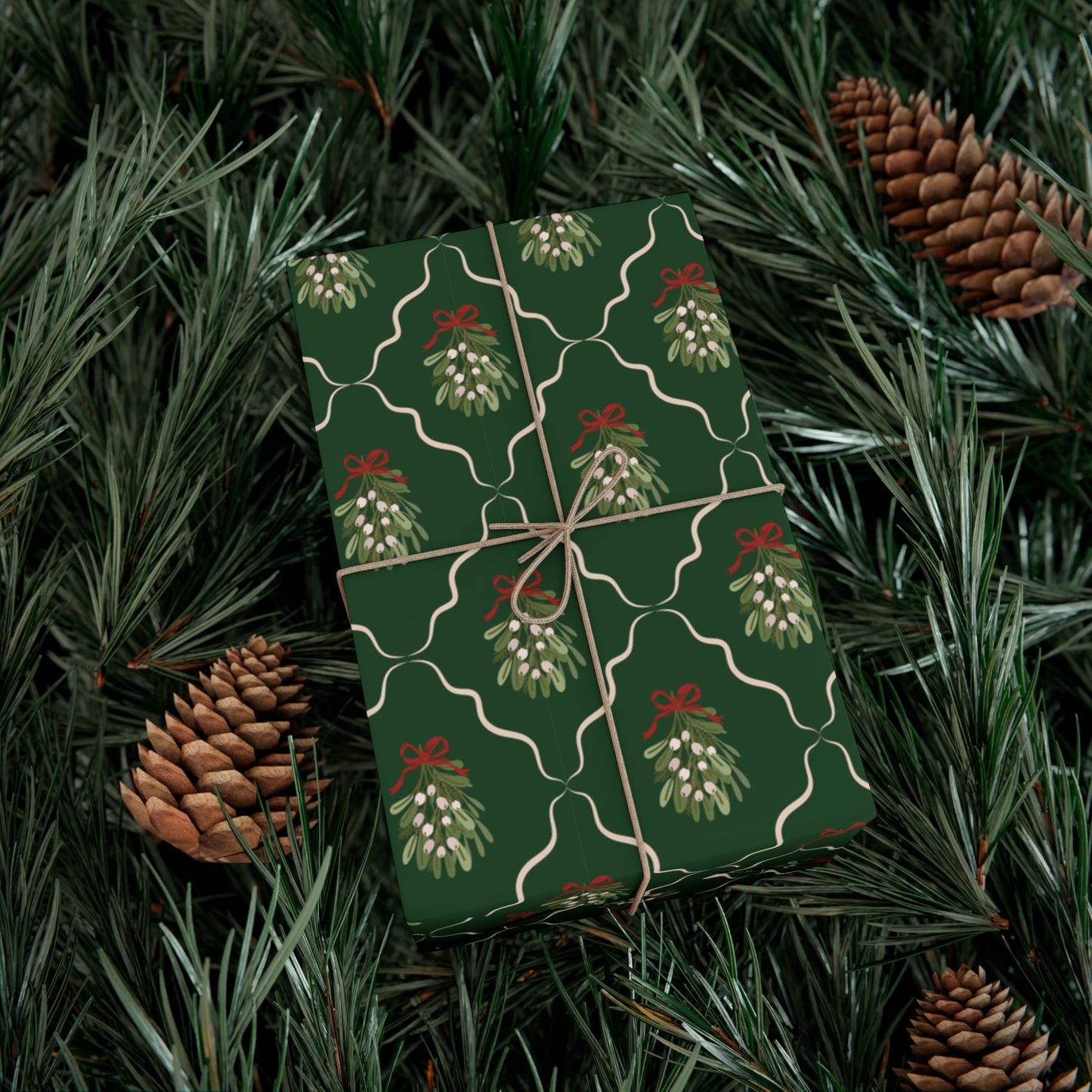 Christmas Mistletoe Wrapping paper