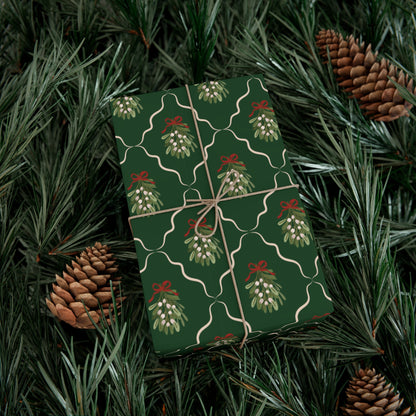 Christmas Mistletoe Wrapping paper