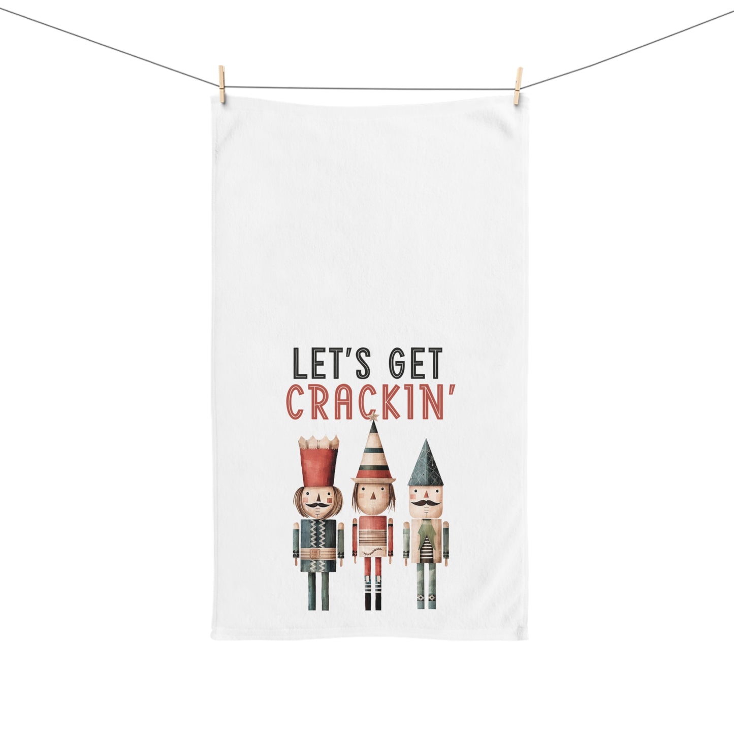 Nutcracker Christmas Hand Towel