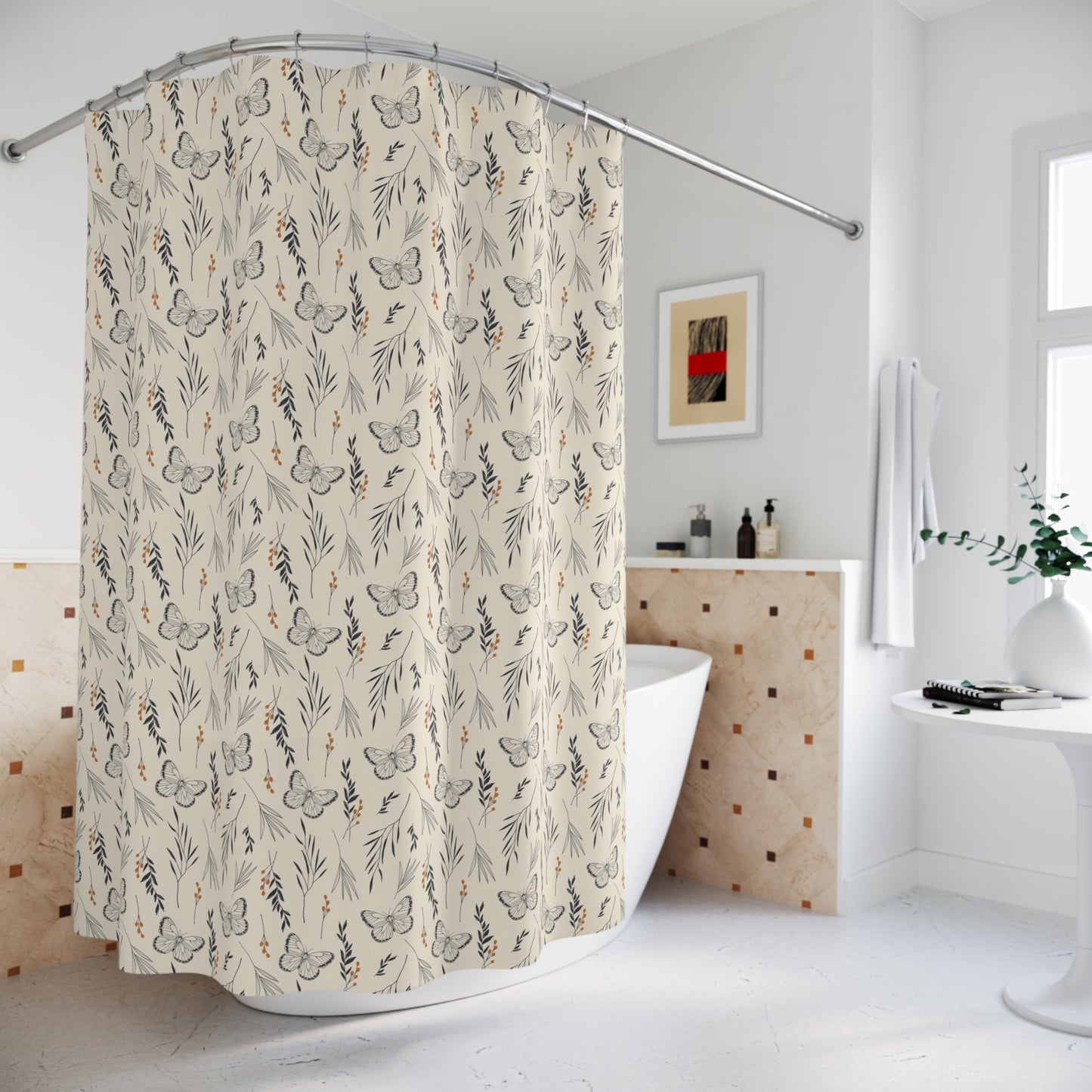 Fall Botanical Shower Curtain