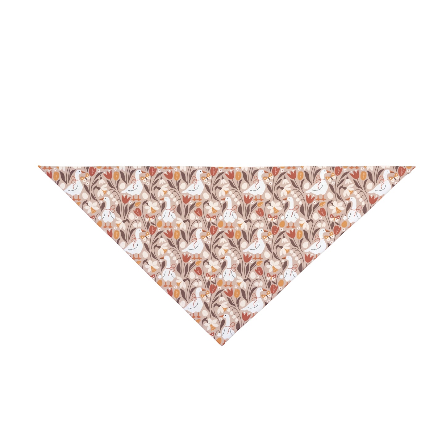Pet Bandana, Autumn Geese Fall Goose Dog Scarf, Cozy Dog Accessory, Thanksgiving Neckwear, Seasonal Apparel, Cute Pet Bandanna