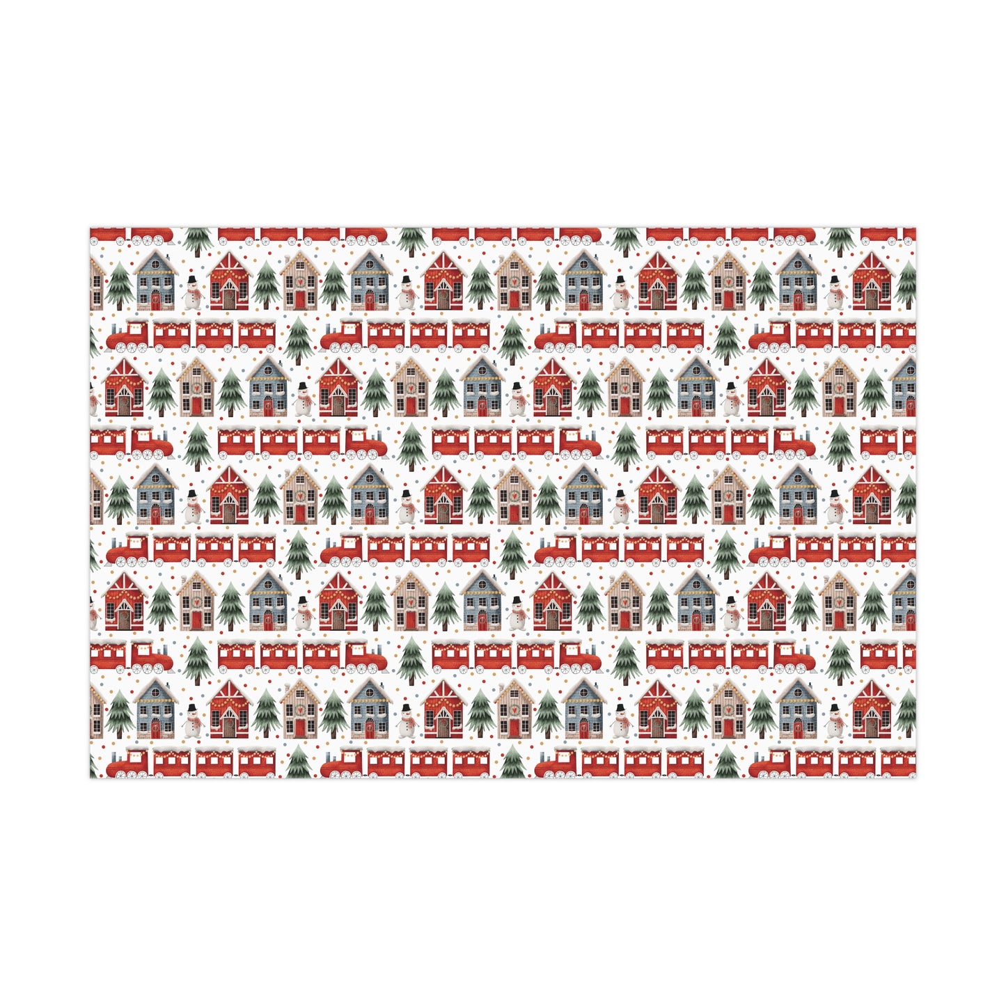 Christmas Train & Village Gift Wrap