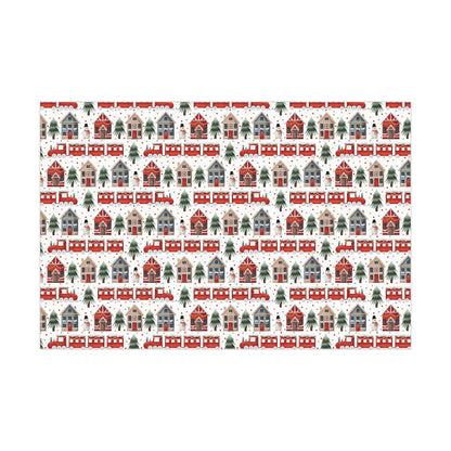 Christmas Train & Village Gift Wrap