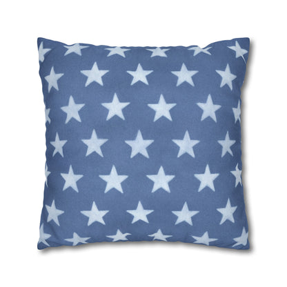 Faded Rustic Style Stars Patriotic Pillow Cover, Pairs Well W/ Our Rustic Red Striped Pillow Cover, Farmhouse Summer Decor
