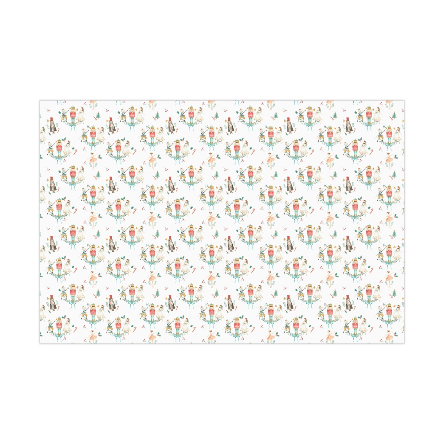 Watercolor Nutcracker Christmas Wrapping Paper