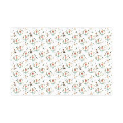 Watercolor Nutcracker Christmas Wrapping Paper