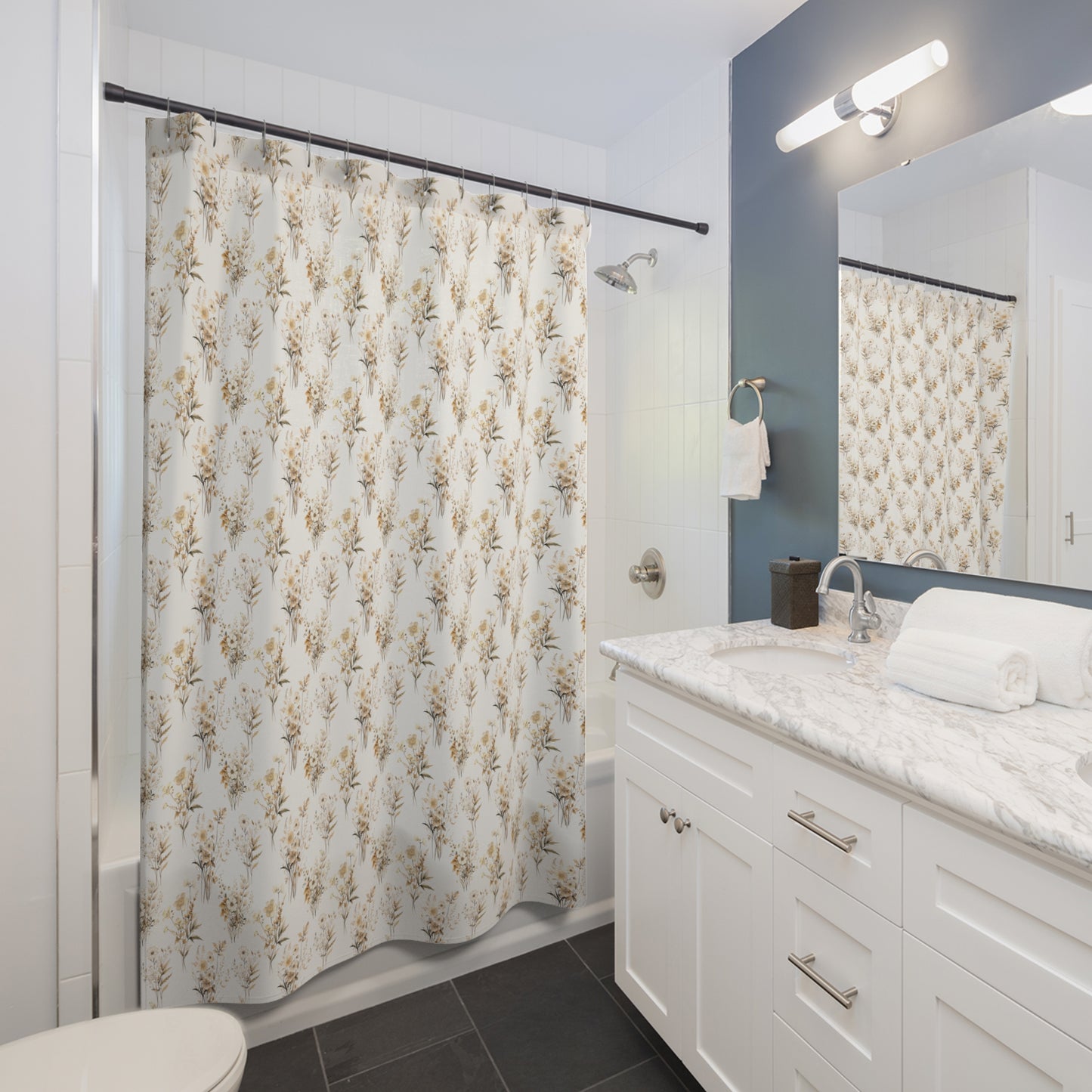 Fall Botanical Shower Curtain