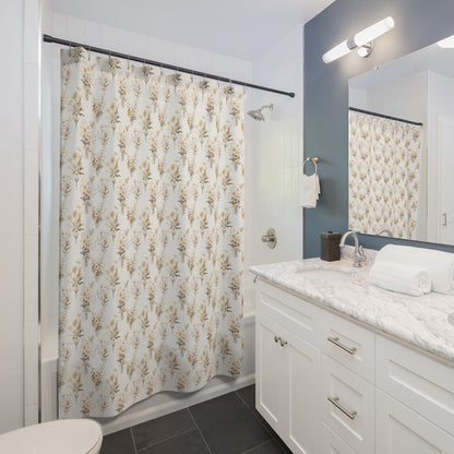 Fall Botanical Shower Curtain