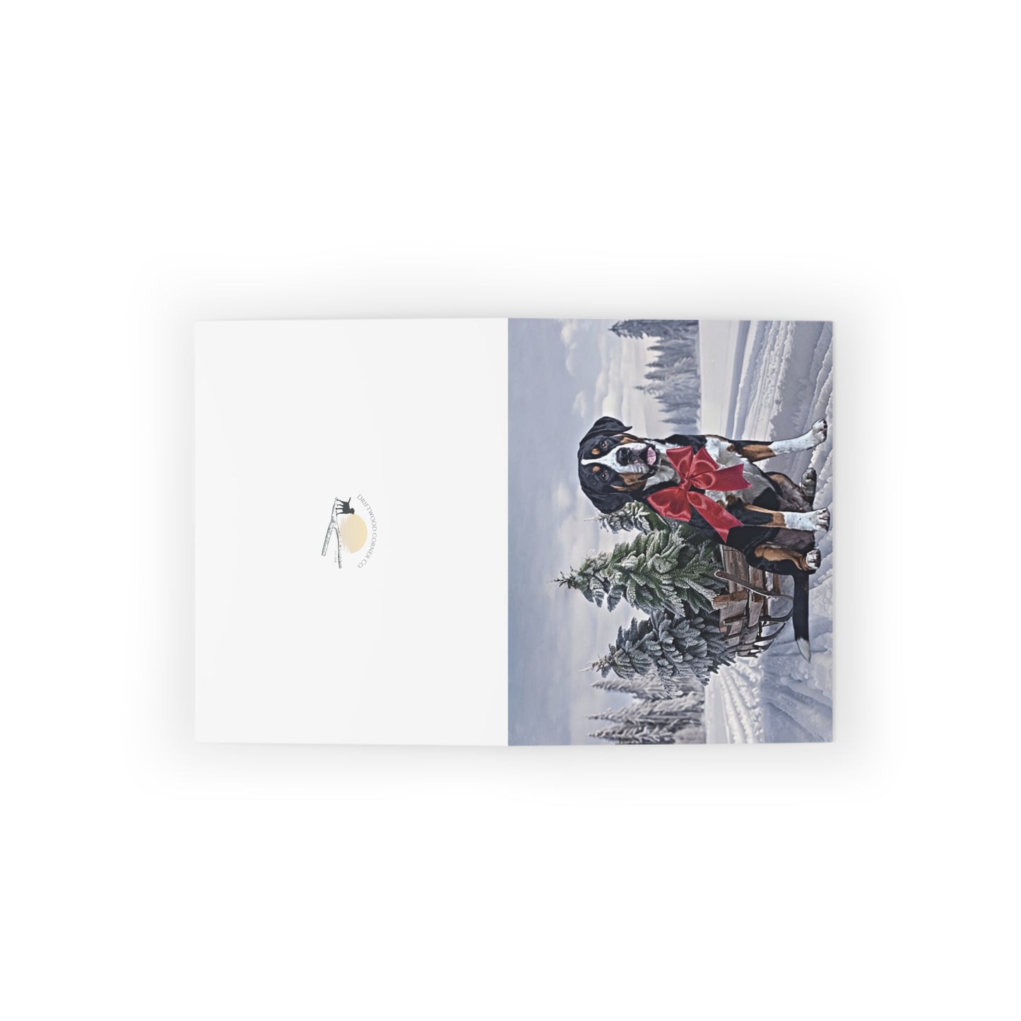 Swiss Horizontal Christmas Greeting cards (8, 16, and 24 pcs), Custom Greeting