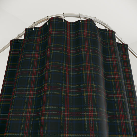 Christmas Vintage Tartan Plaid Shower Curtain, Christmas Home Decor, Holiday Home, Ralph Lauren Inspired