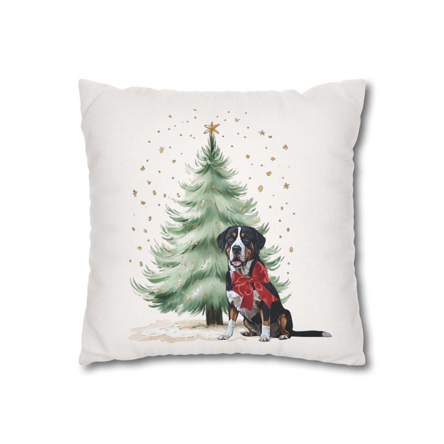 Christmas Swissy Gift Pillow Cover, Double Sided Print