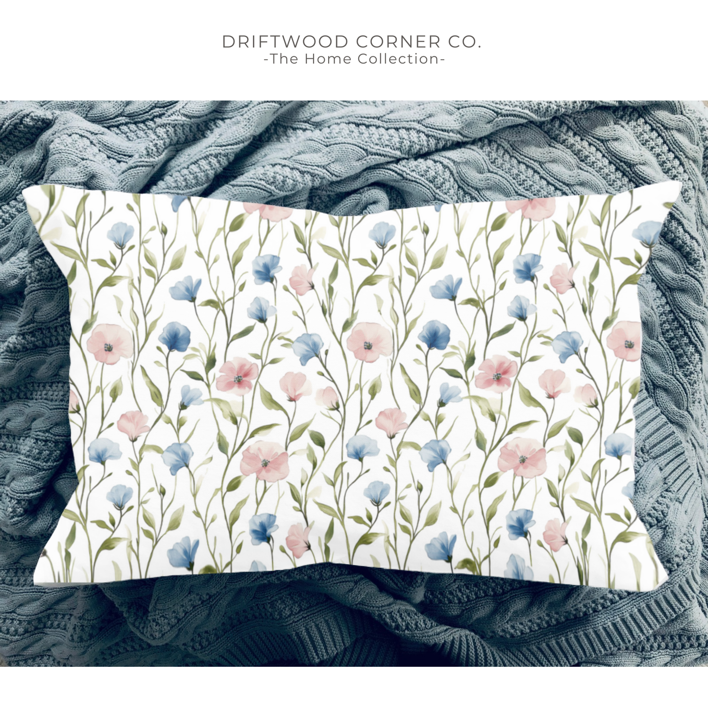 Spring Floral Sham or Pillowcase