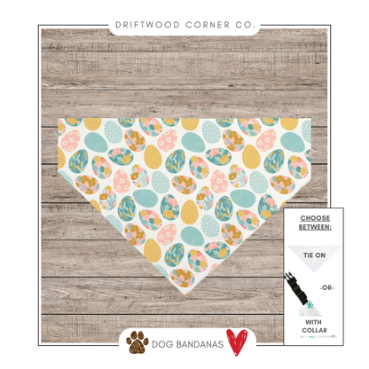 Easter Eggs Dog Bandana, Spring Dog Bandana