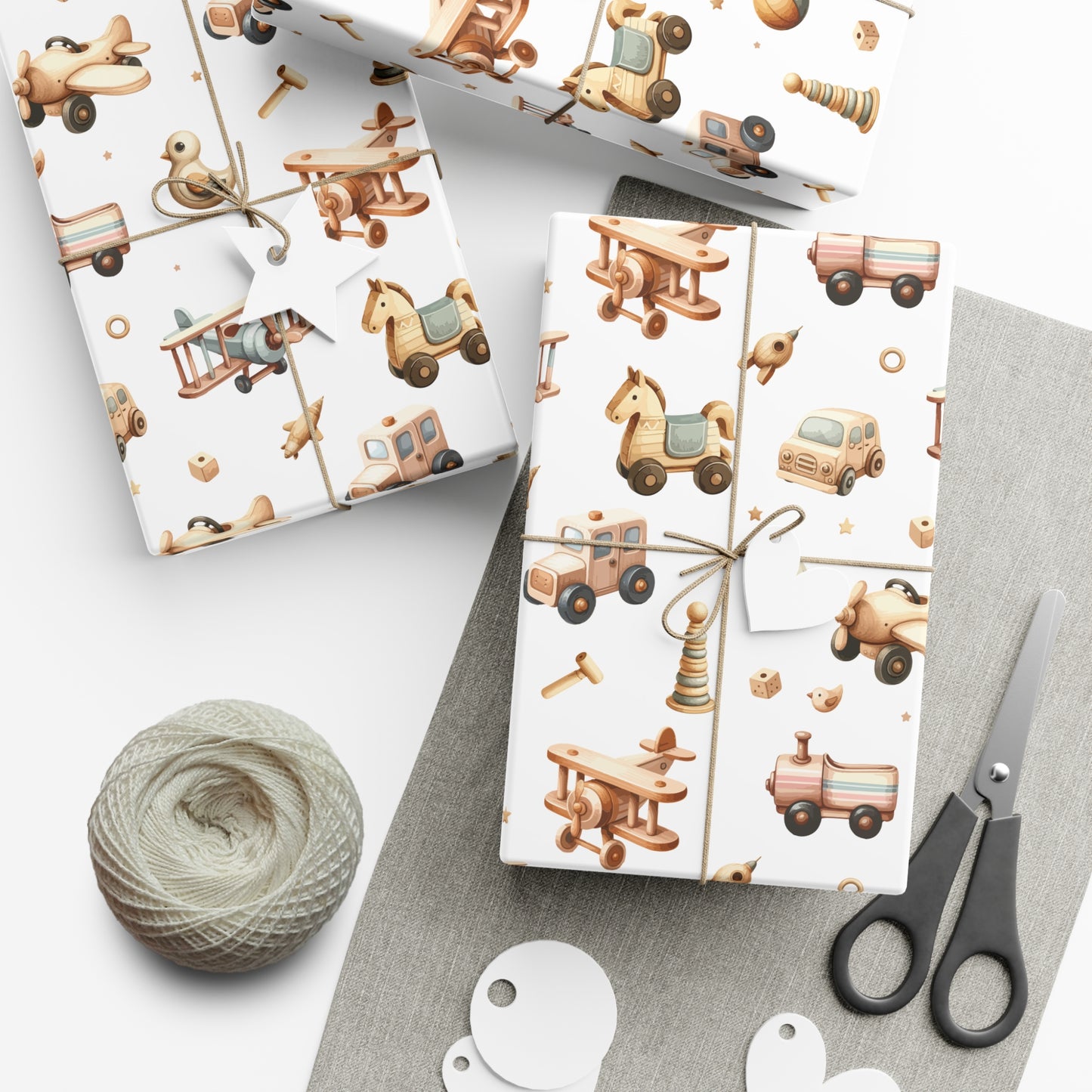 Baby Toy Train Wrapping Paper