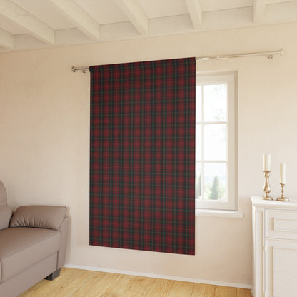 Christmas Tartan Plaid Window Curtain, Premium Blackout Window Curtains (1 Piece), Christmas Home Decor, Holiday Home, Ralph Lauren Inspired