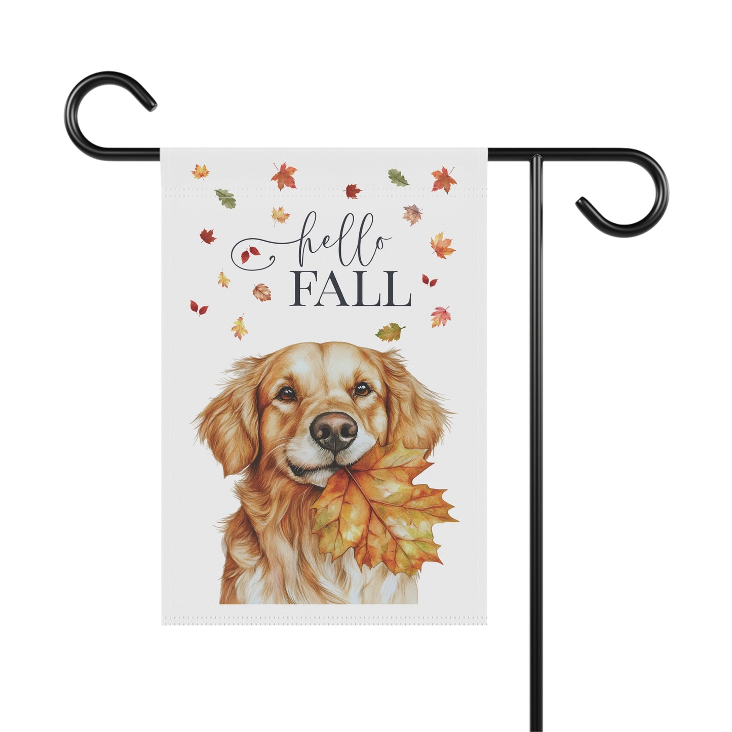 Golden Retriever Fall Garden Flag