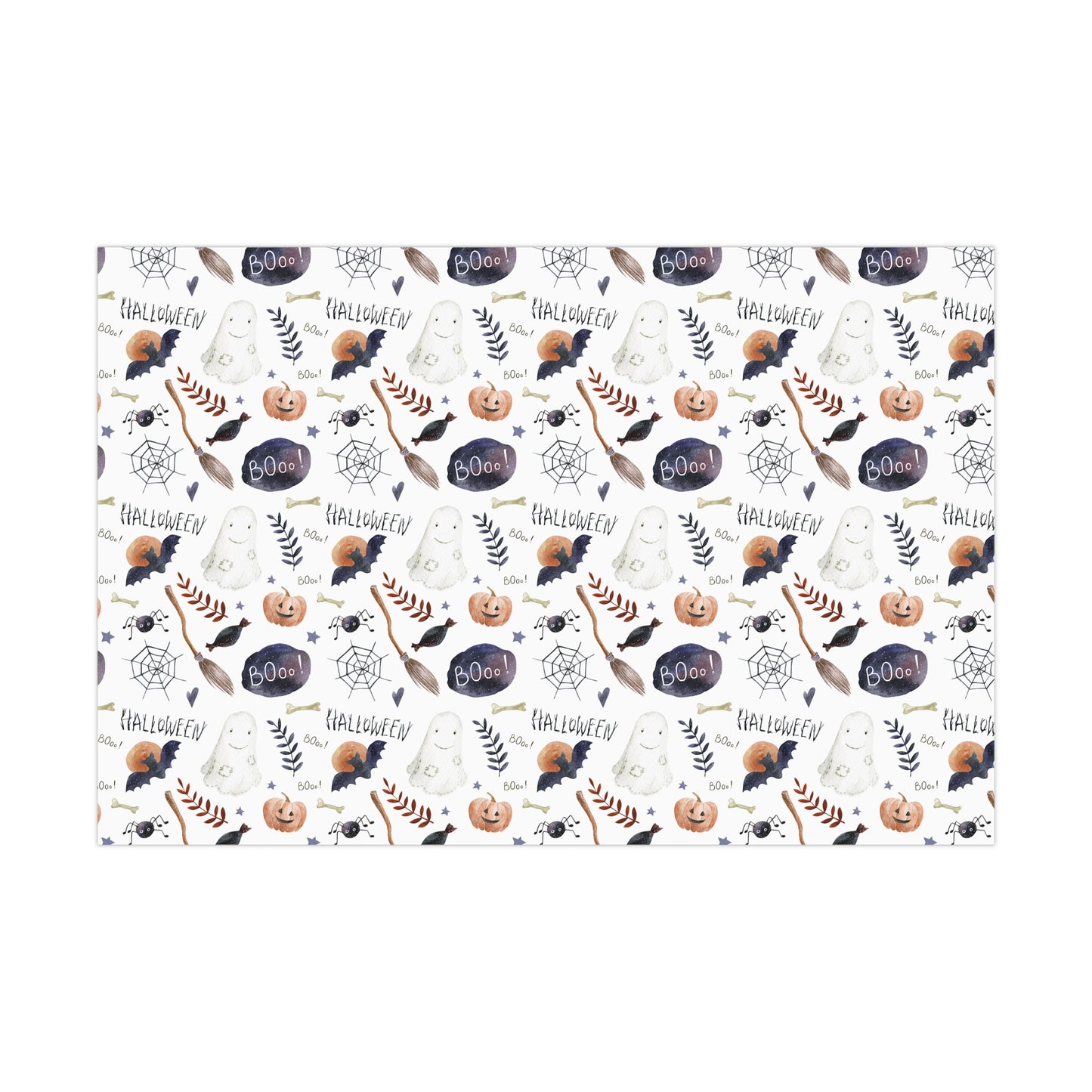 Adorable Boo Halloween Wrapping Paper