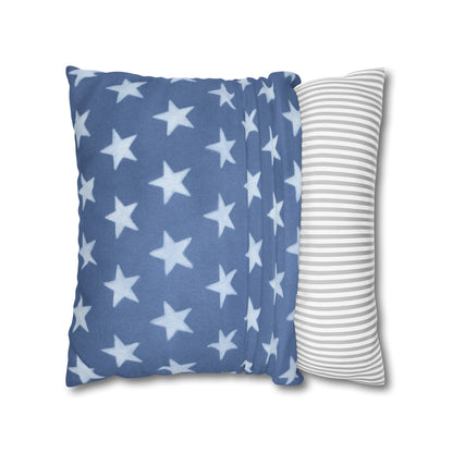 Faded Rustic Style Stars Patriotic Pillow Cover, Pairs Well W/ Our Rustic Red Striped Pillow Cover, Farmhouse Summer Decor