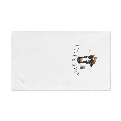 Bernese Mountain Dog Summer Patriotic Hand Towel for Bath and Kitchen