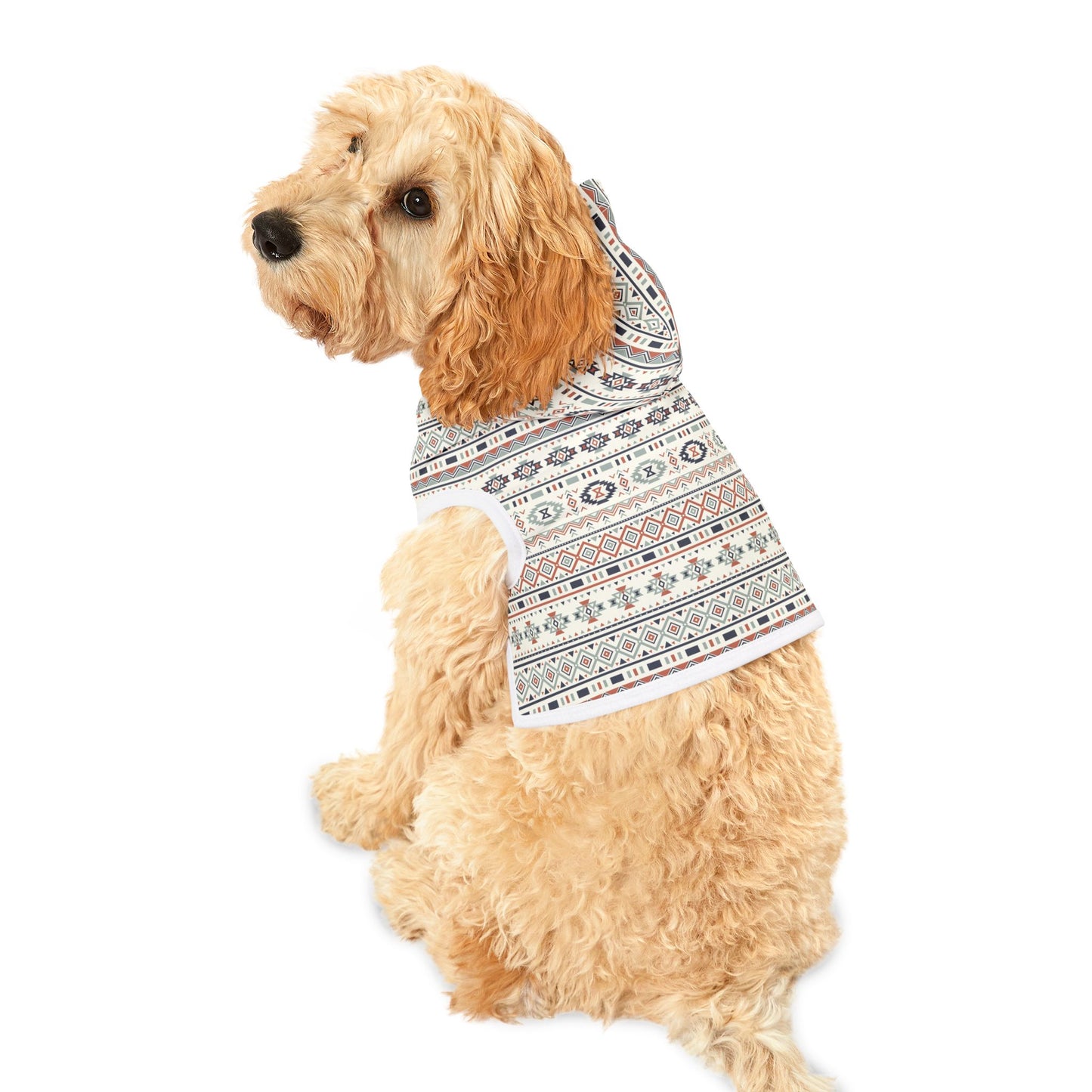 Aztec Fall Dog Hoodie, Autumn Dog Apparel, Southwest Dog Hoodie, Fall Apparel for Dogs