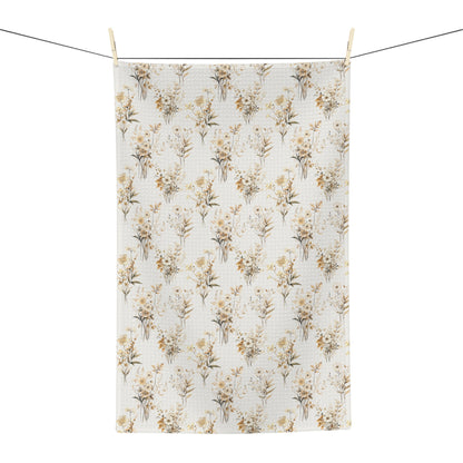 Microfiber Tea Towel - Fall Wildflower Botanical Dish Cloth