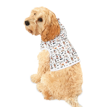 Halloween Dog Hoodie, Spooky Dogs Halloween Pattern, Costume Dog Hoodie, Halloween Costume for Dogs