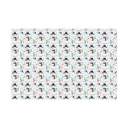 Snowman Christmas Gift Wrap, Christmas Wrapping Paper, Christmas Snow Gift Wrap, Wrapping, Christmas Gifts