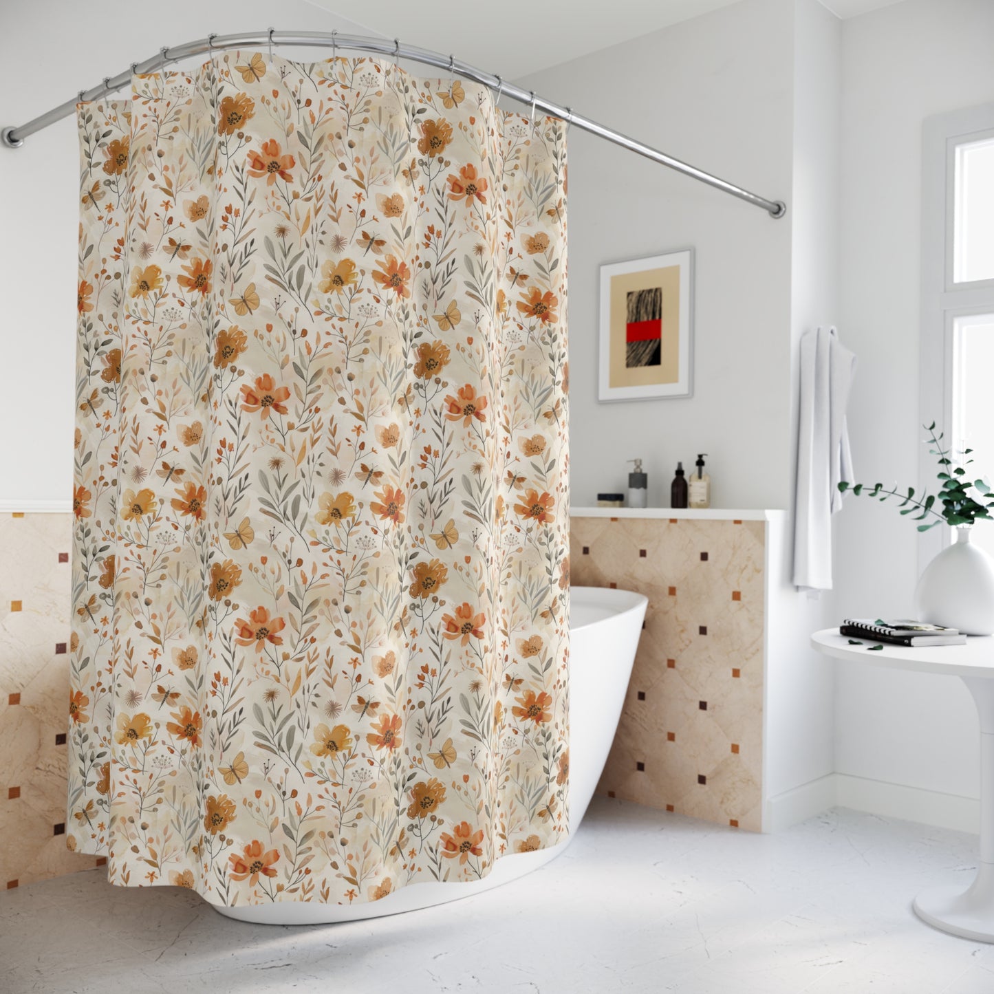 Fall Botanical Shower Curtain
