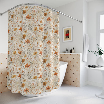 Fall Botanical Shower Curtain