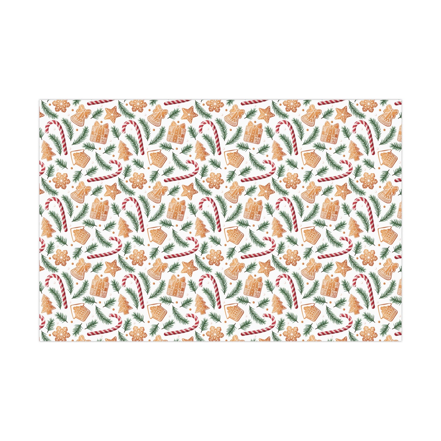 Cookies & Candy Cane Bakery Christmas Wrapping Paper