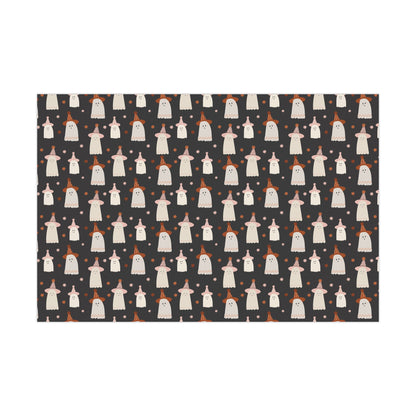 Halloween Birthday Gift Wrap, Spooky Wrapping Paper, Birthday Ghosts Gift Wrap, Wrapping, Halloween Party, Trick or Treat