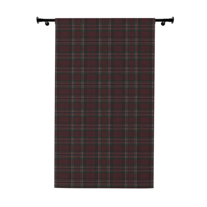 Christmas Tartan Plaid Window Curtain, Premium Blackout Window Curtains (1 Piece), Christmas Home Decor, Holiday Home, Ralph Lauren Inspired