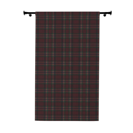 Christmas Tartan Plaid Window Curtain, Premium Blackout Window Curtains (1 Piece), Christmas Home Decor, Holiday Home, Ralph Lauren Inspired
