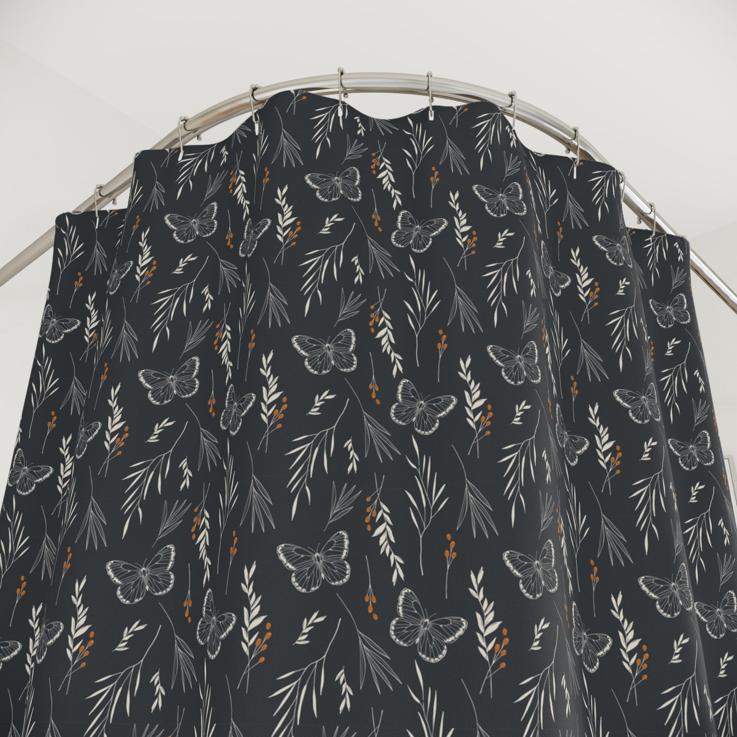 fall botanical shower curtain