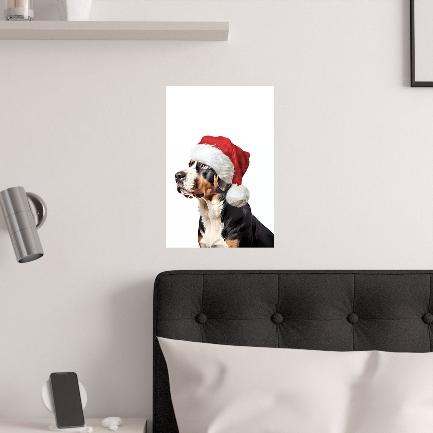 Swissy Christmas Wall Art Print