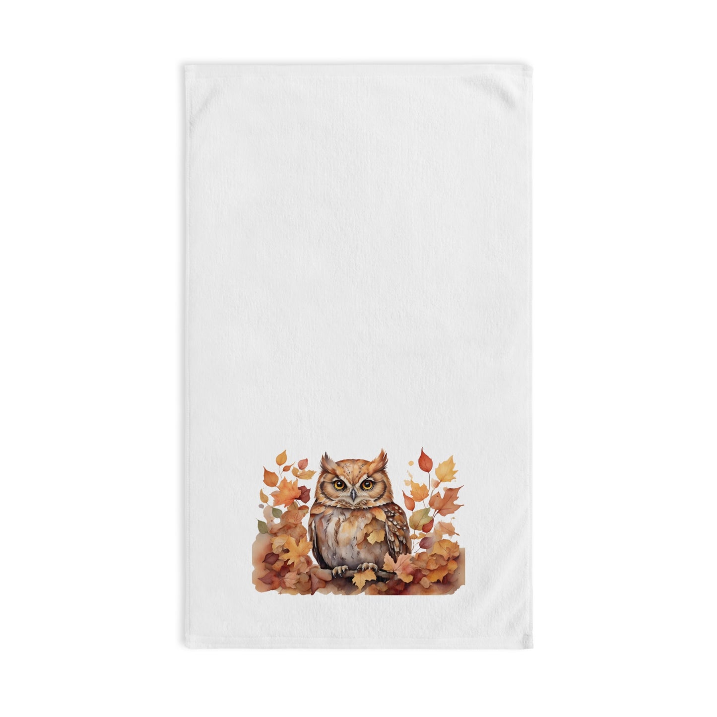 Owl Fall Harvest Hand Towel