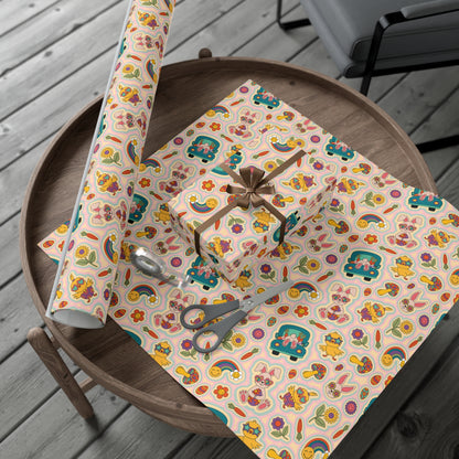 Retro 90's Easter Wrapping Paper